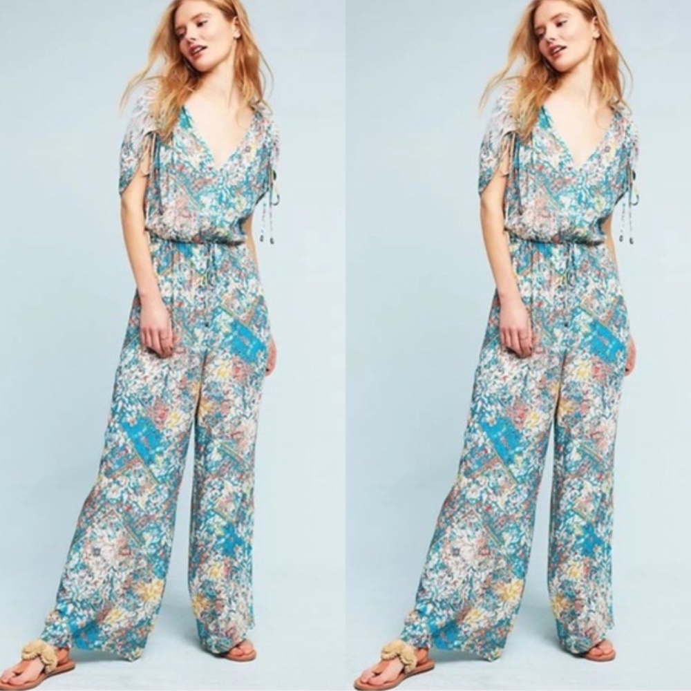 Anthropologie Elevenses Zula Lace Romper/Jumpsuit